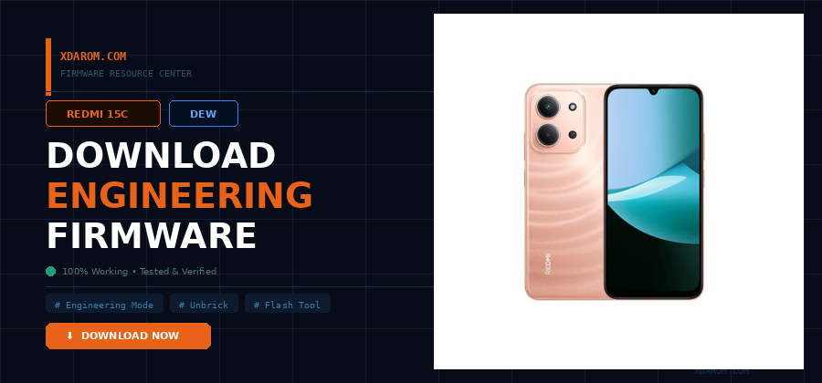 Redmi 15C (Dew) ENG Firmware Download 100% Working By XDAROM.COM